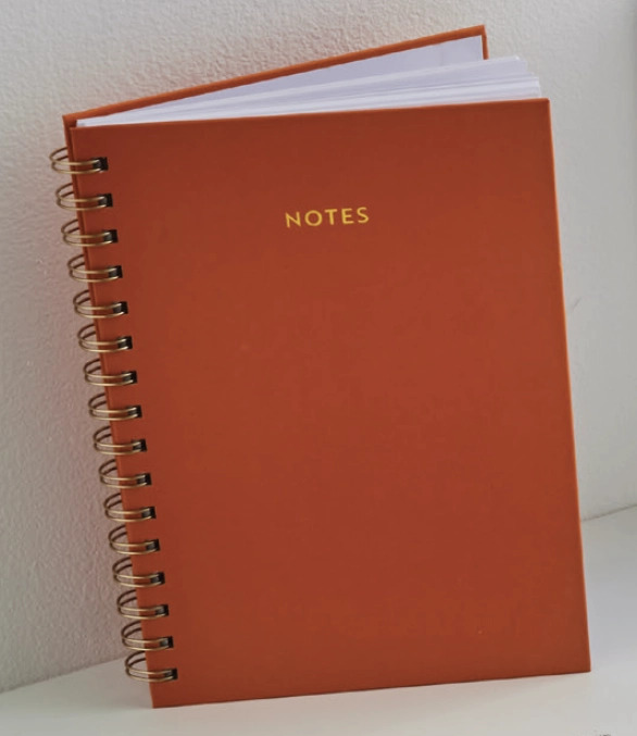 Kamilya Lowana White A5 Spiral Plain Notebook