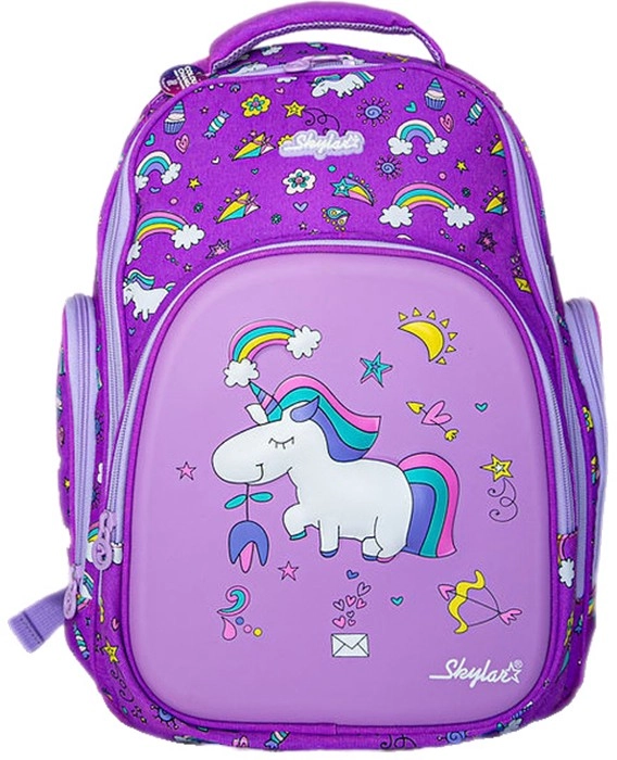 Backpack with Front ZIP Pocket - Unicorn