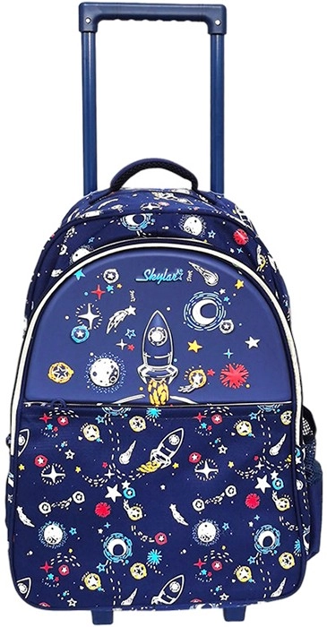 Trolley Backpack with LED Light Wheel - Outer Space