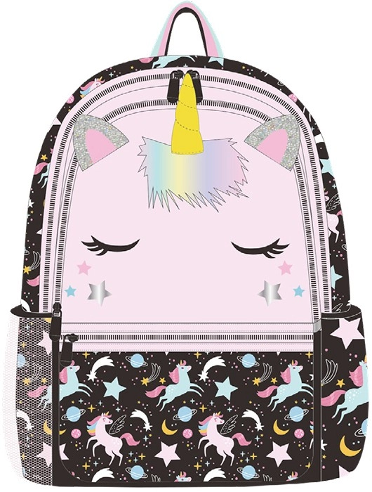 Unicorn Backpack - Black/Pink