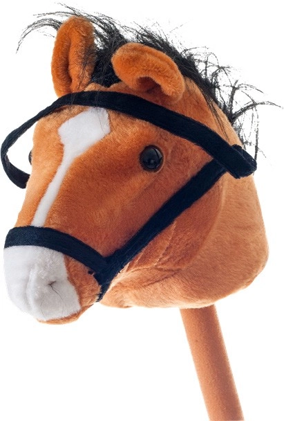 Wonder Co Plush Hobby Horse Dark Brown 75cm