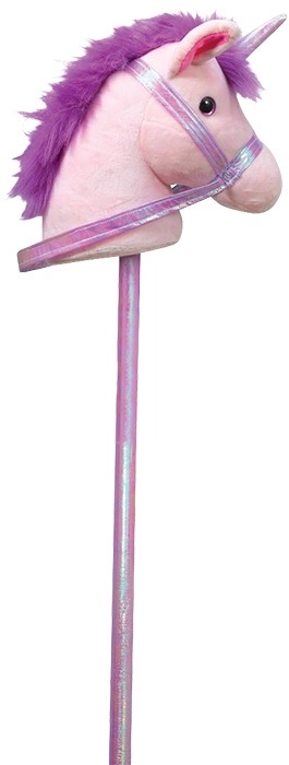 Wonder Co Plush Unicorn Hobby Horse Pink 75cm