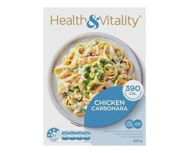 Health & Vitality Chicken & Cashew or Chicken Carbonara 280g/300g