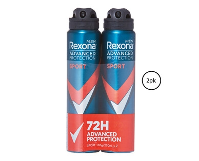 Rexona Advanced Protection Antiperspirant 72 Hour 2 x 127g/130g