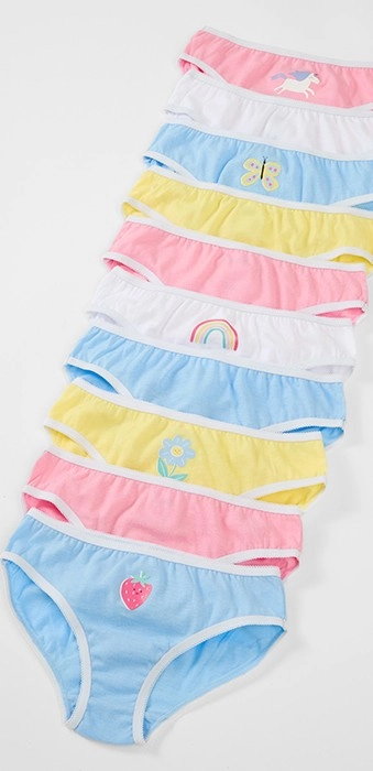 10 Pack Briefs - Girls