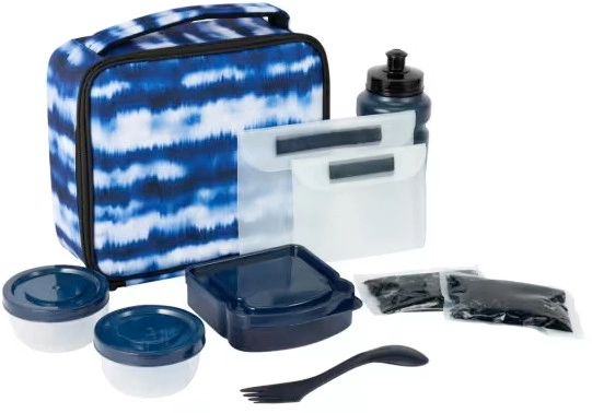 10 Piece Tie Dye Lunch Set