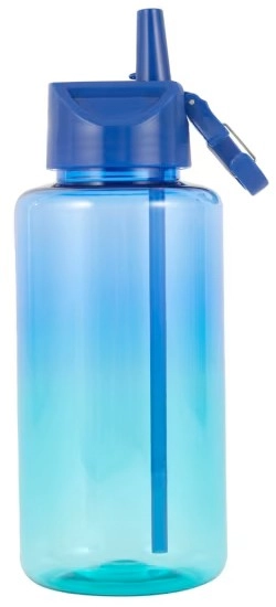 1L Ombre Blue Cylinder Drink Bottle