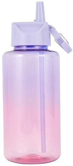 1L Ombre Cylinder Purple Drink Bottle