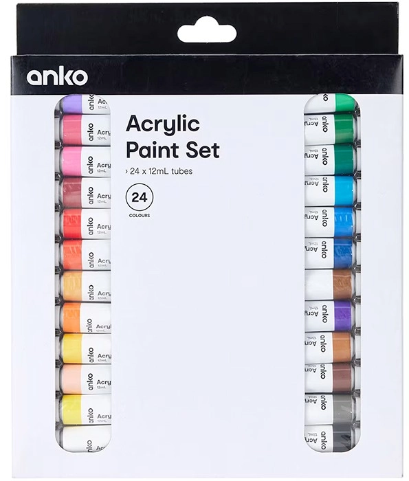 24 Pack Acrylic Paints