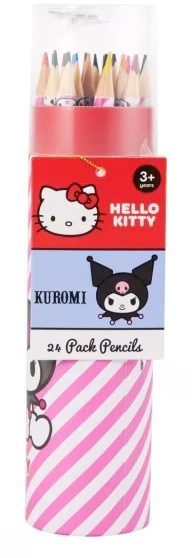 24 Pack Hello Kitty and Kuromi Pencils