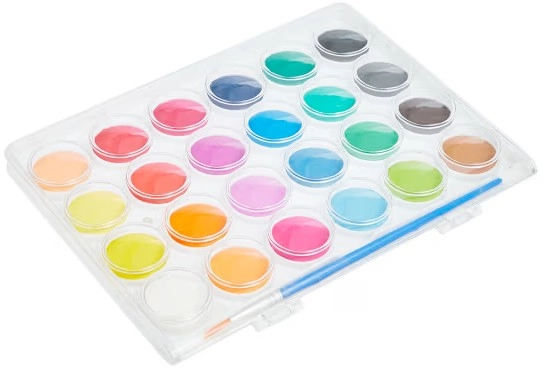 25 Piece Watercolour Paint Palette