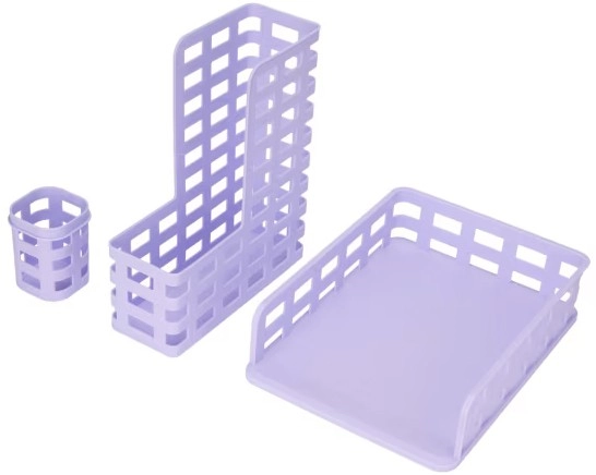 3 Piece Desk Set - Lilac