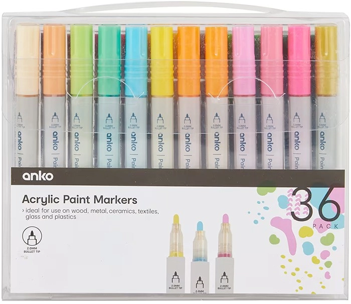 36 Pack Acrylic Paint Markers