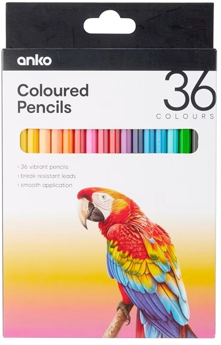 36 Pack Coloured Pencils