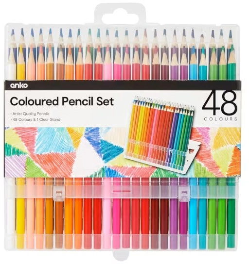 48 Piece Coloured Pencil Set