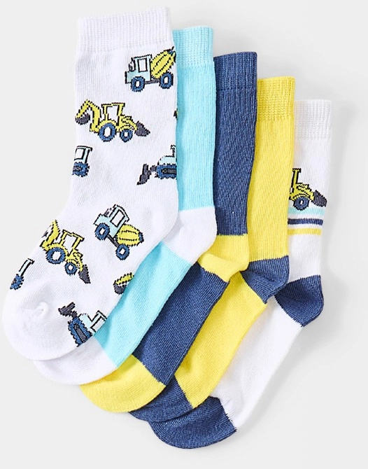 5 Pack Trainer Socks - Boys