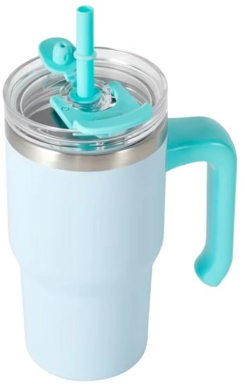 600ml Blue Tumbler with Handle