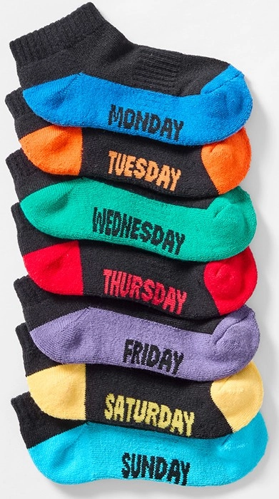 7 Pack Active Kids Low Cut Sports Socks