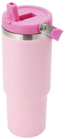 840ml Pink Tumbler with Top Handle