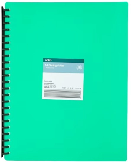 A4 Display Folder - Teal