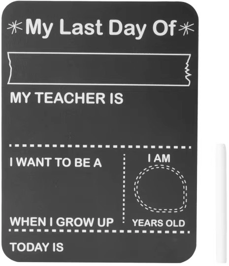 A4 My First Day Board Black