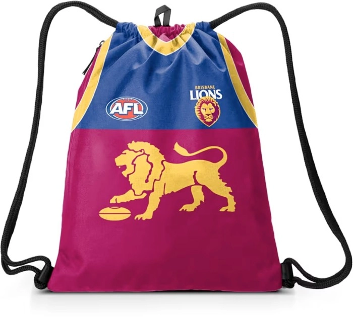 AFL Brisbane Drawstring Bag