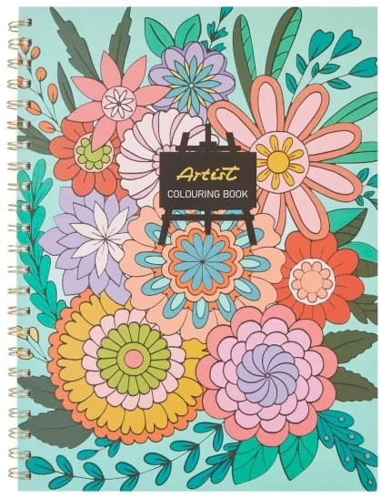 Artist Colouring Book - Flowers