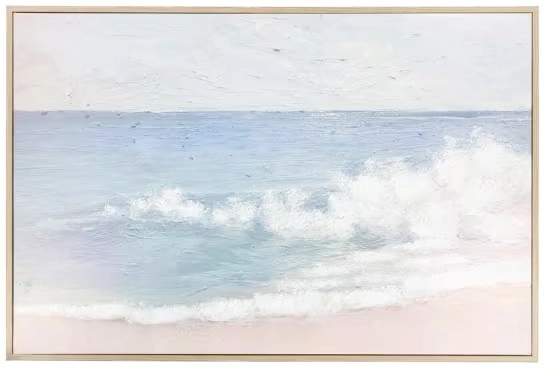 Beach Wave Framed Canvas