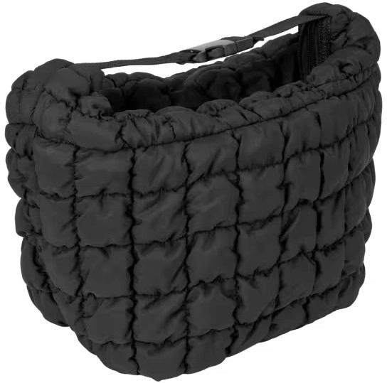 Black Puffer Lunch Bag