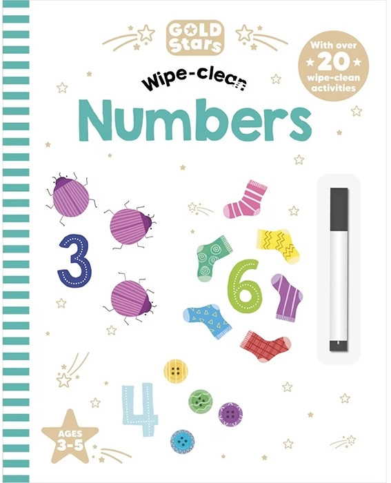 Gold Stars: Wipe Clean Numbers Activity Book