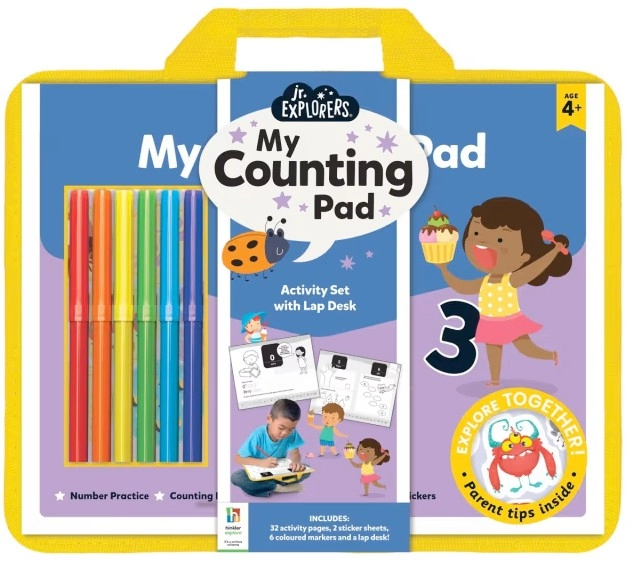 Jr. Explorers: My Counting Pad Activity Set with Lap Desk - Book