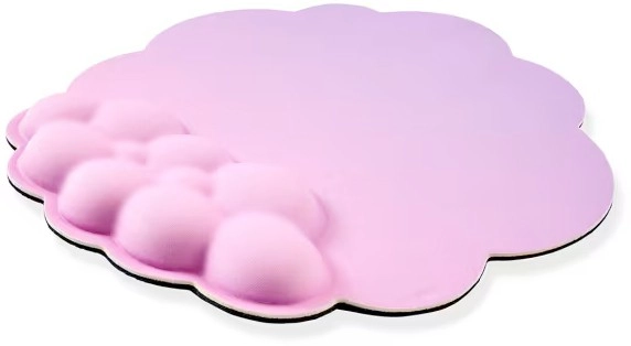 Mouse Pad with Memory Foam Wrist Rest - Purple