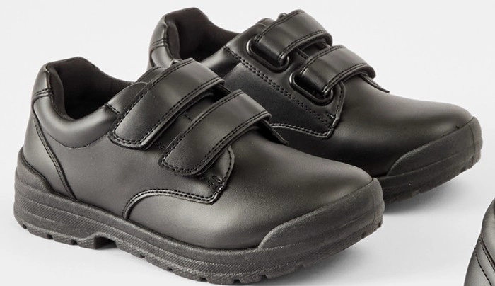 PU School Shoes - Double Strap