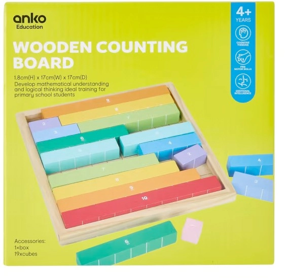 Wooden Counting Board Game