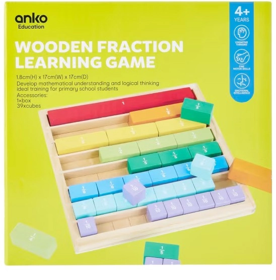 Wooden Fraction Learning Game