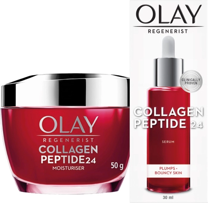 Olay Regenerist Collagen Peptide 24 Moisturiser 50g or Serum 30mL