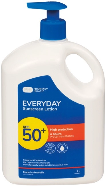 Pharmacy Health Everyday Sunscreen Lotion SPF 50+ 1L