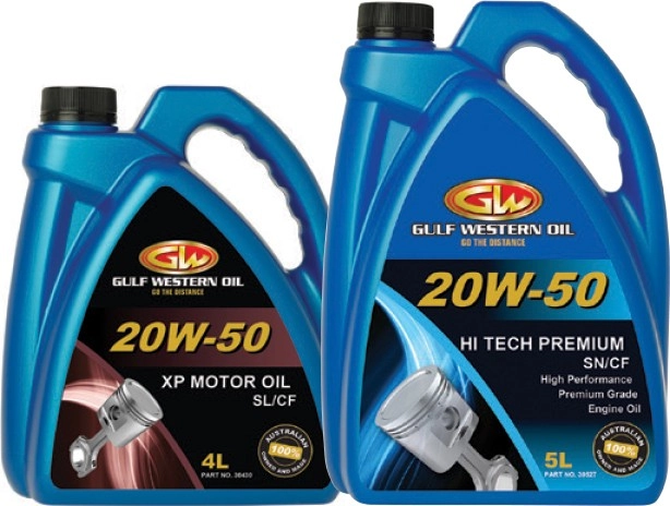 Gulf Western 20W-50 Engine Oils^