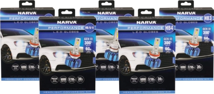 Narva Gen III LED Headlight Conversion Kits^