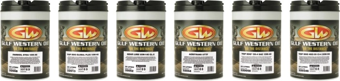 Selected Gulf Western 20L Bulk Oils^