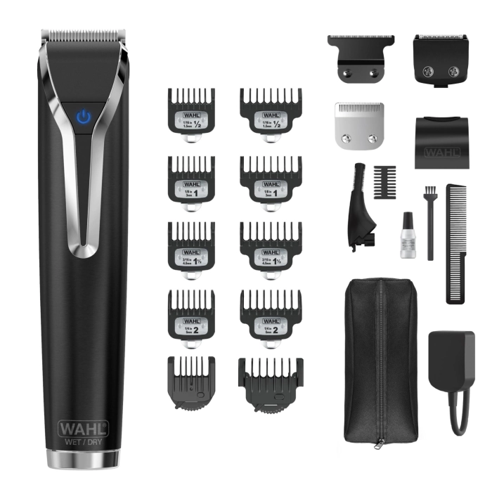 Wahl Waterproof Lithium-Ion Stainless Steel Grooming Kit (Black)