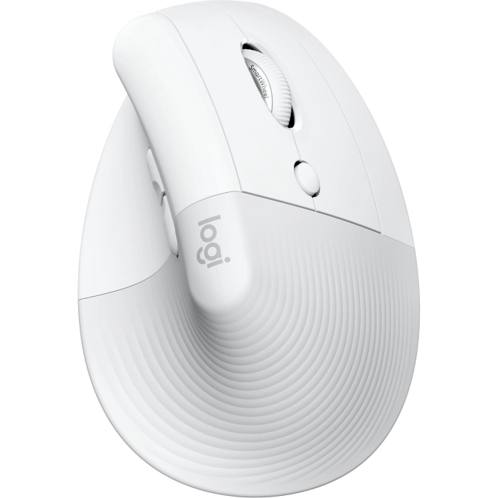 Logitech Lift Vertical Ergonomic Mouse for Mac (Pale Grey)