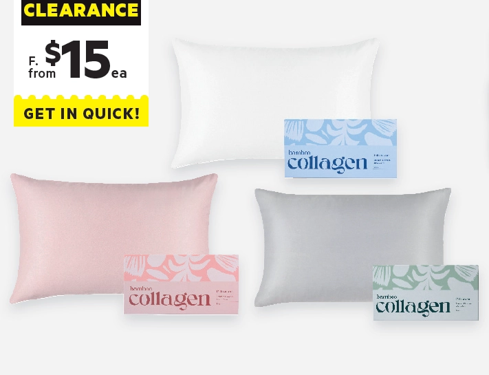 Accessorize Bamboo Collagen Standard Pillowcase Blush Pink Standard