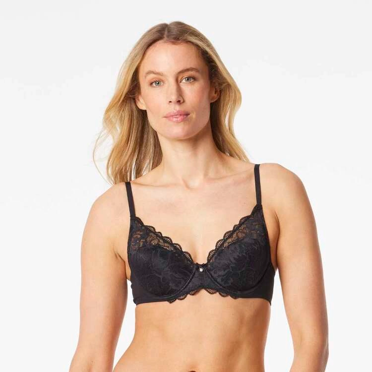 Bendon Women's Embrace Full Coverage Contour Bra Black