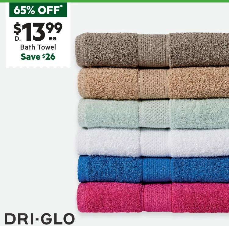 Dri Glo Embody Classic Towel Collection Grey