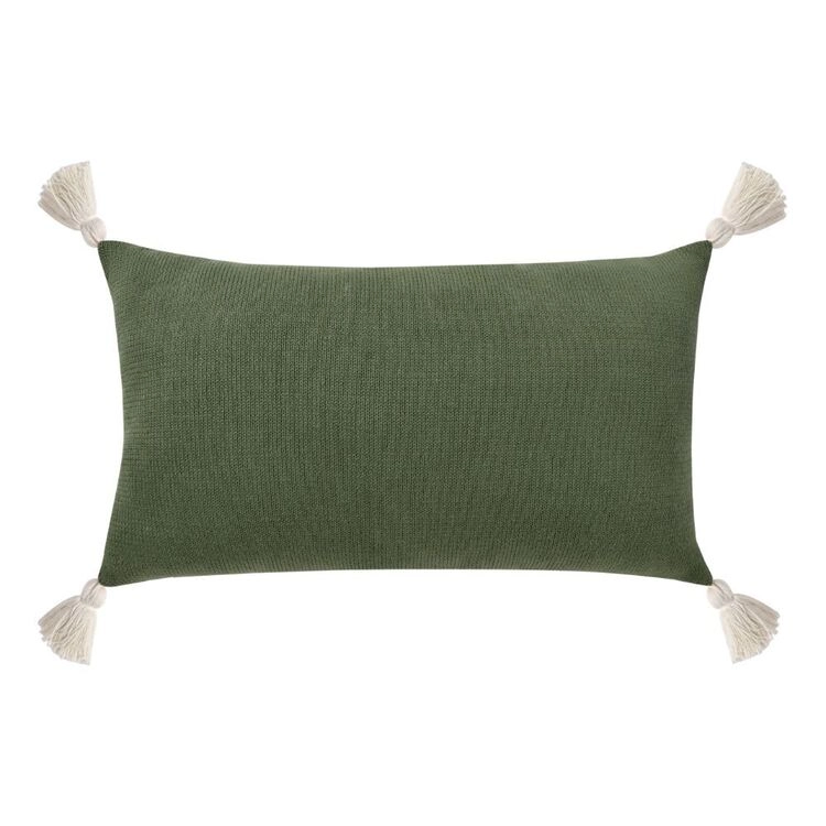 Dri Glo Quinn Knitted Cushion Olive