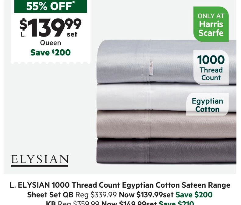 Elysian 1000 Thread Count Egyptian Cotton Sheet Set Charcoal