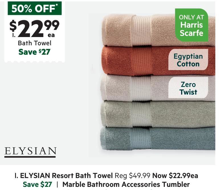 Elysian Resort Egyptian Cotton Towel Collection Rust