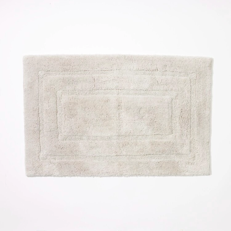 Elysian Tufted Standard Bath Mat Silver