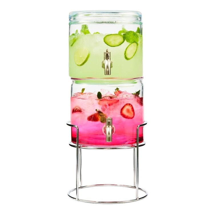 Maxwell & Williams Refresh 2 x 3.8L Dual Beverage Dispenser With Stand